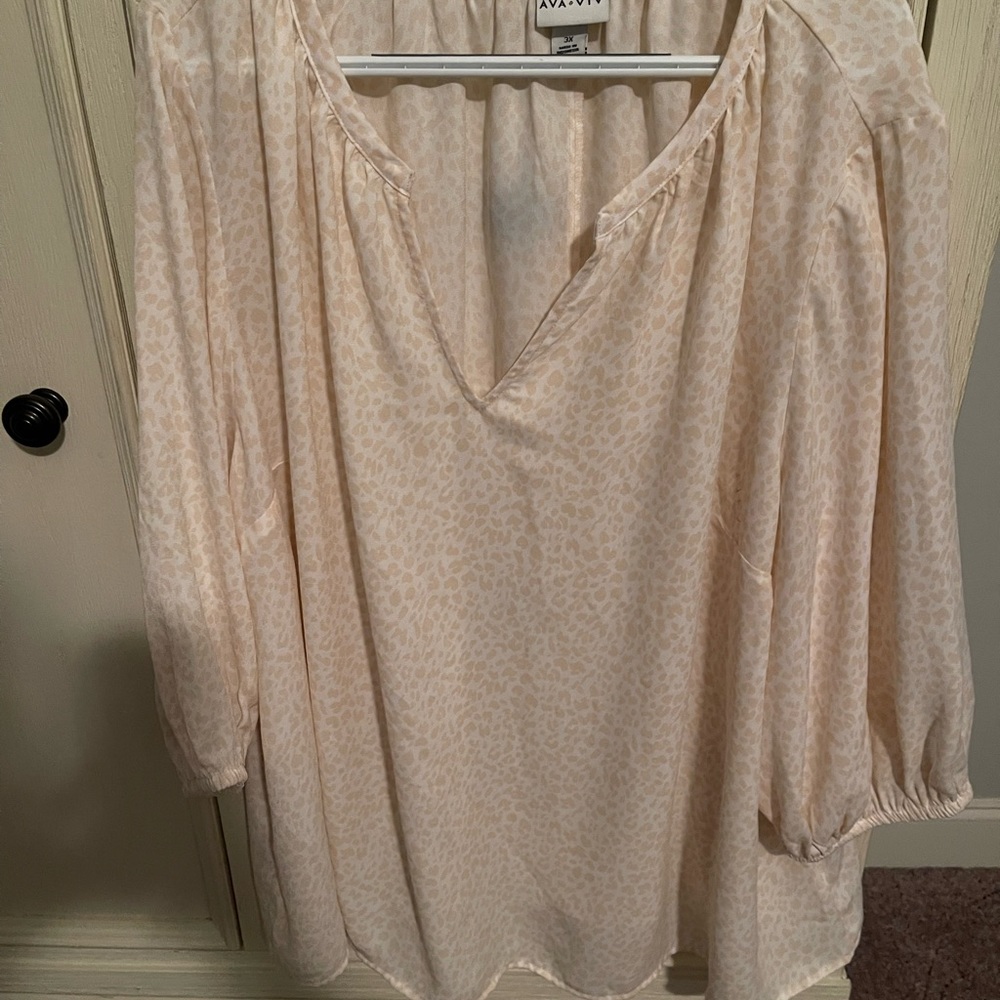 Women's plus size Ava and ViV 3x blouse/top/shirt